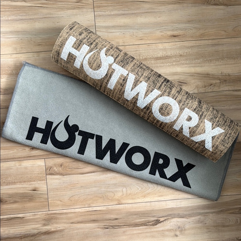 Hotworx Women's Gray Exercise Mat and Towel with Logo
